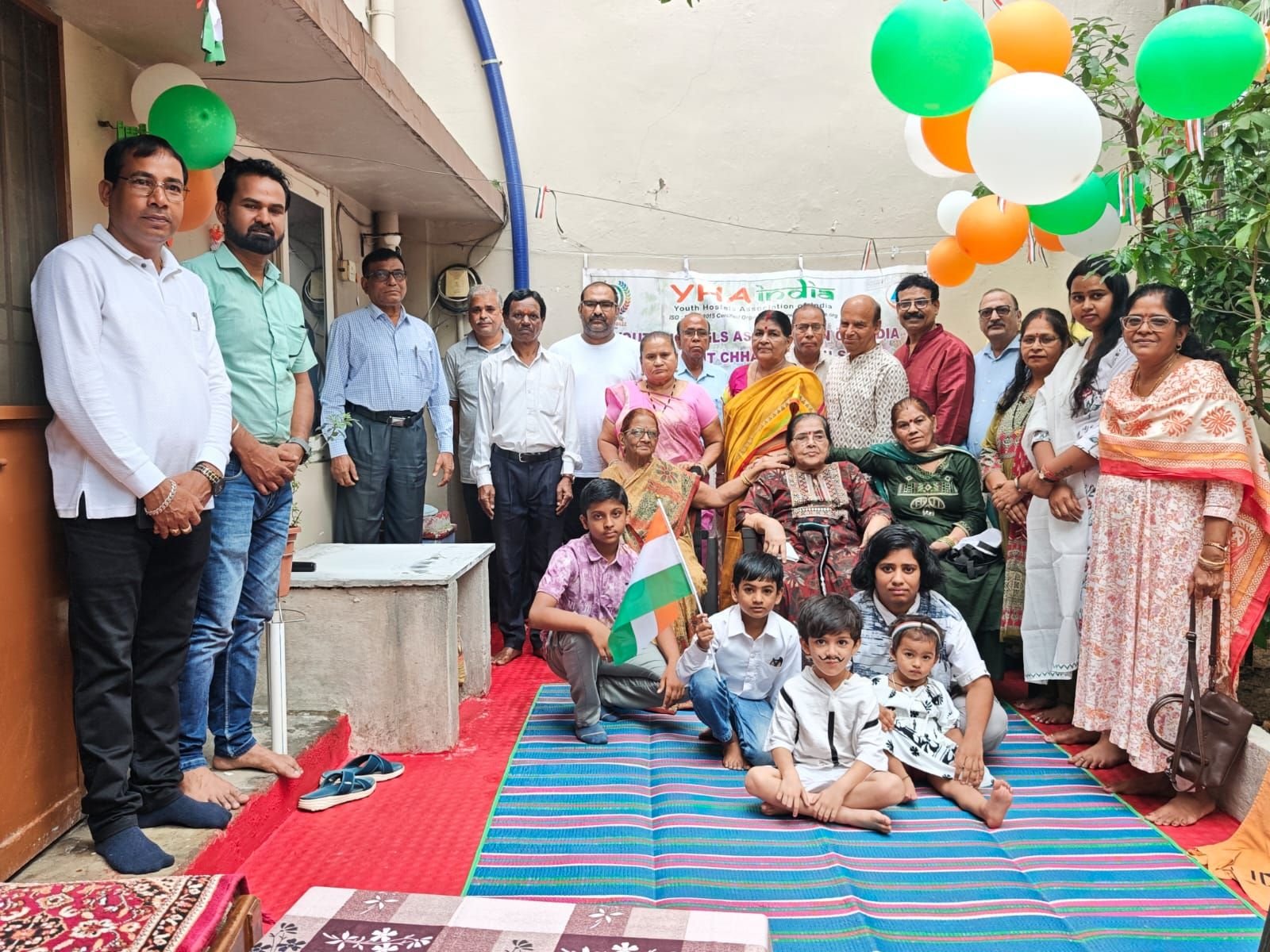 यूथ हॉस्टल एसोसिएशन नेहरू नगर, कोरबा में&nbsp; हर्षोल्लास के साथ मनाया स्वतंत्रता दिवस