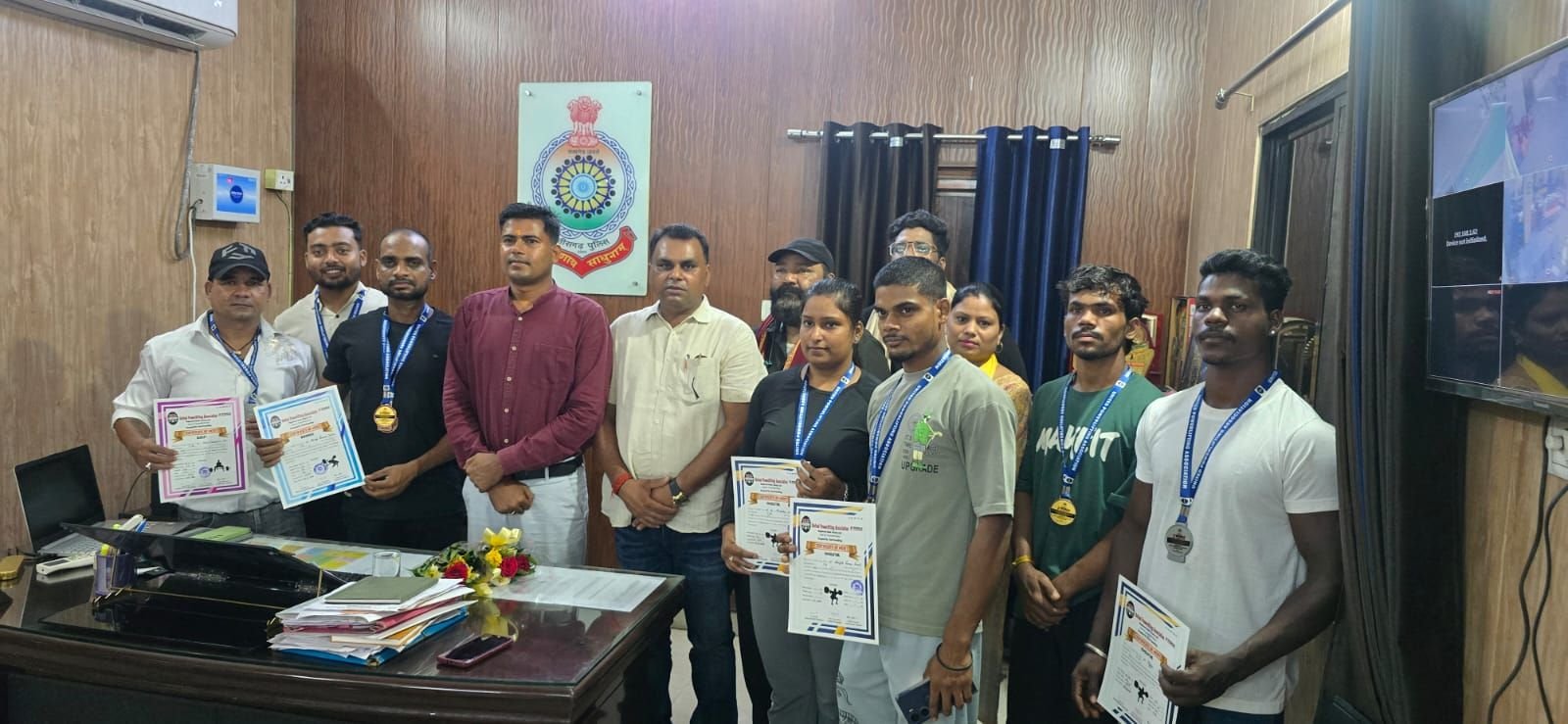 राष्ट्रीय पावरलिफ्टिंग चैंपियनशिप में चमके खिलाड़ी, किया सम्मानित